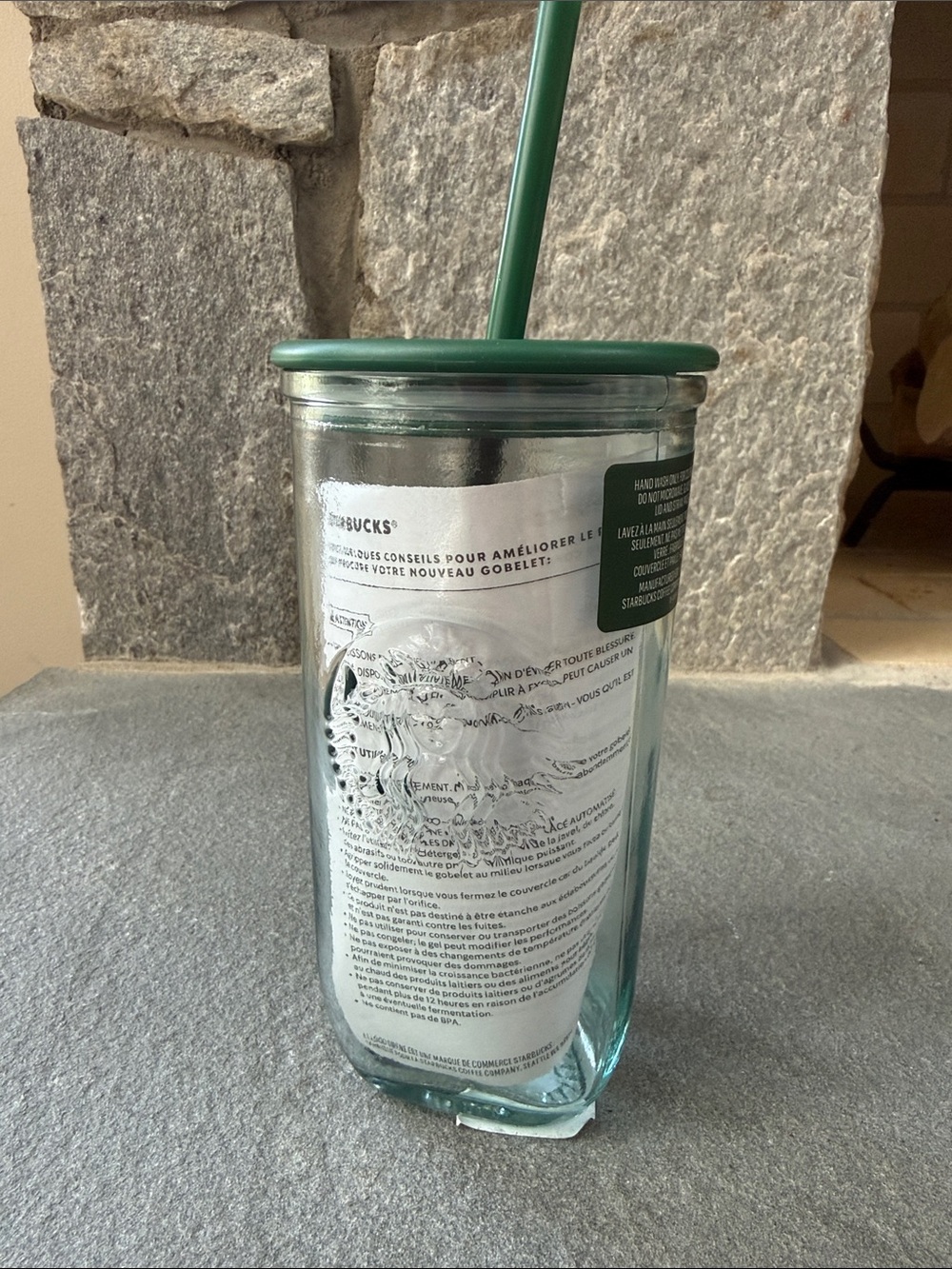 Starbucks recycled, glass triangle bottom cold cup tumbler 2026